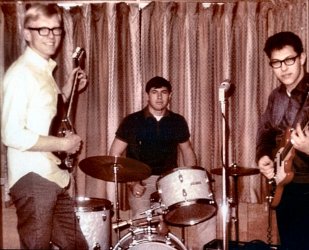 WAY BACK -- Mike & Gary with unknown drummer in 1964